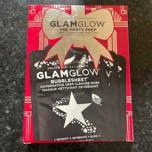 Box of 3 NWT GlamGlow Bubblesheet face mask